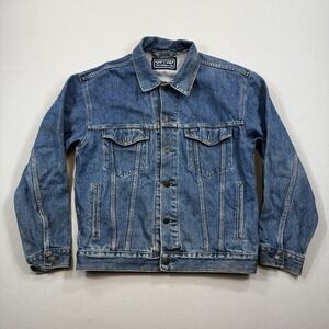 Levi's Signature C704 Jacket‎ Men's Medium Blue Denim Button